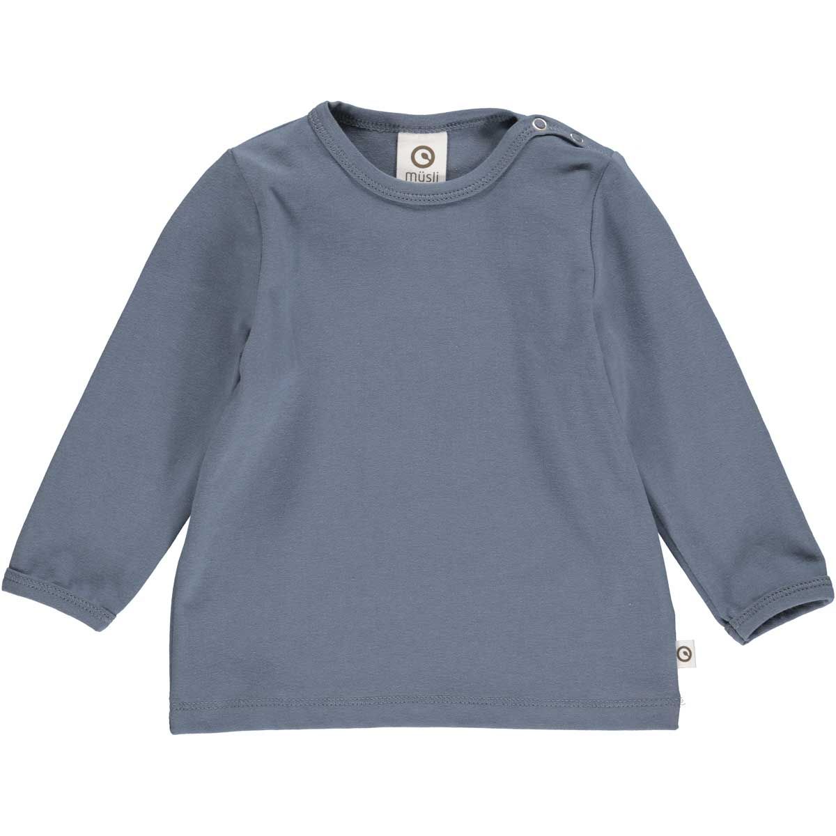 Langarmshirt Dusty Blue