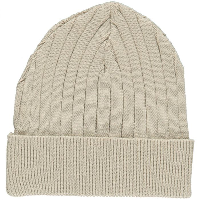 Beanie Strick sand