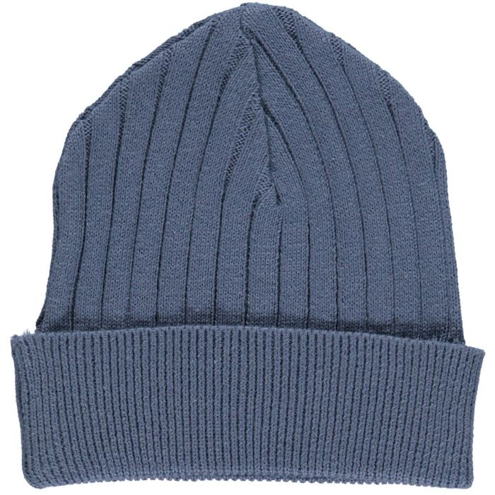 Beanie Strick indigo