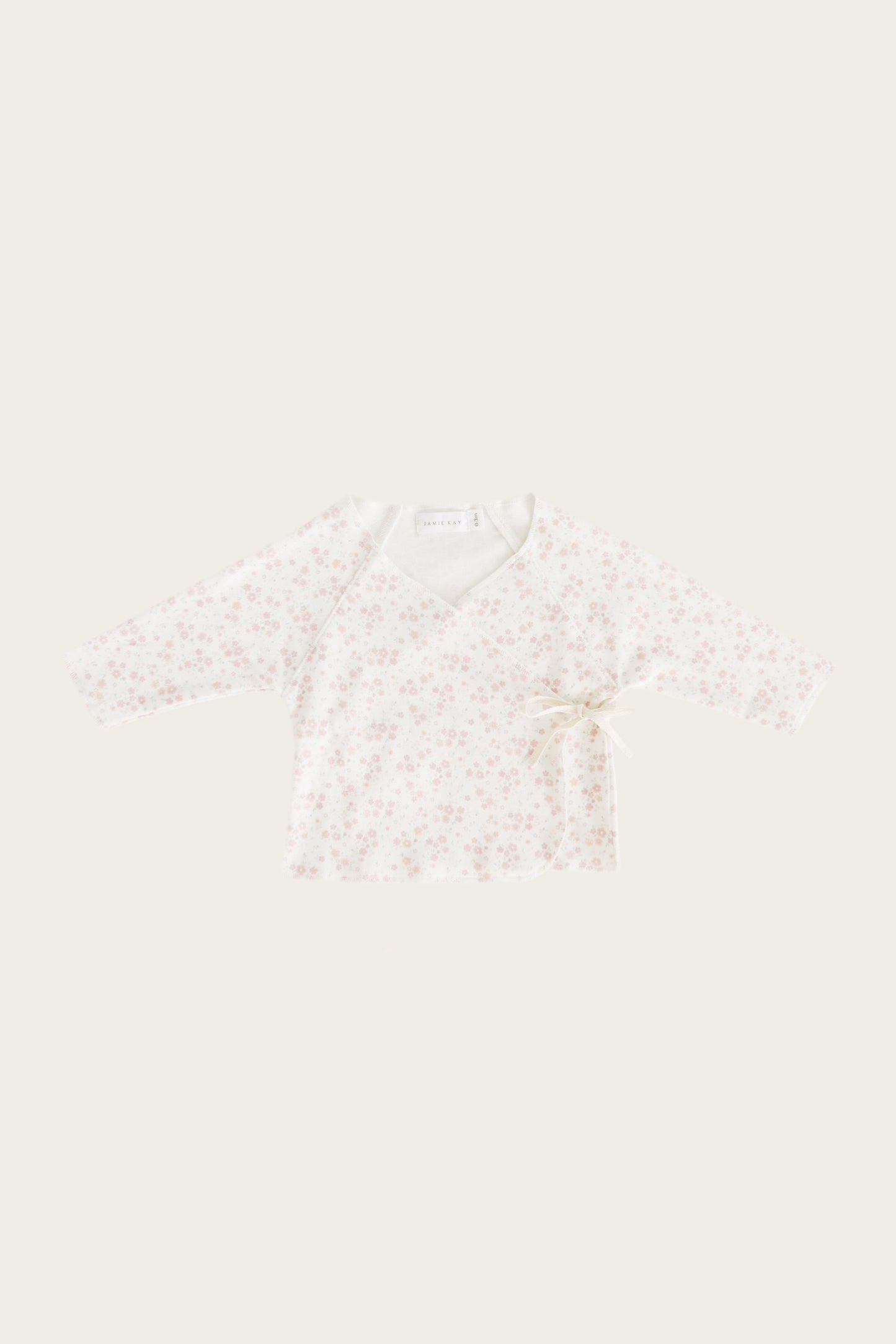 Shirt im Wickelstil Blumen