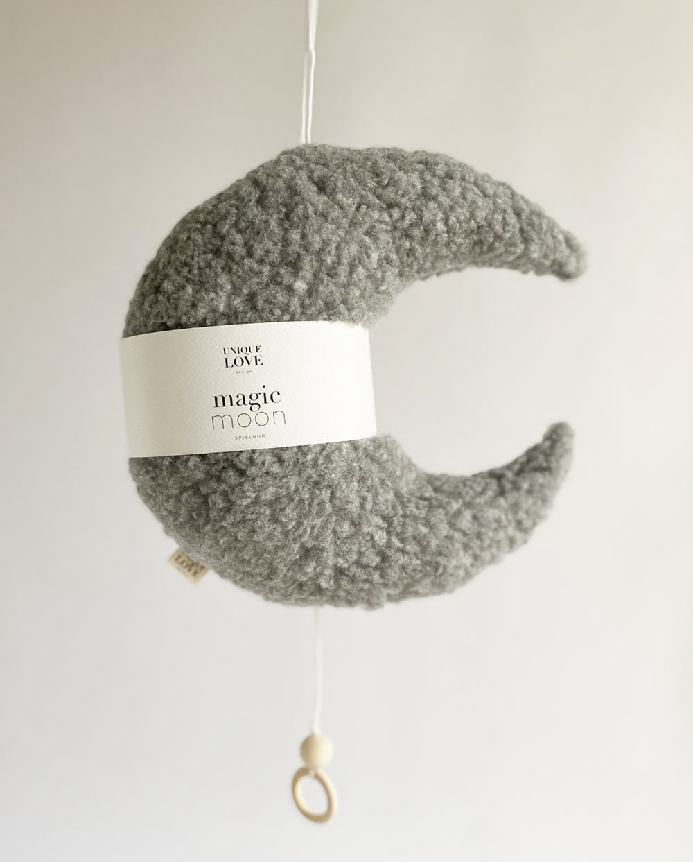 Spieluhr Mond grau