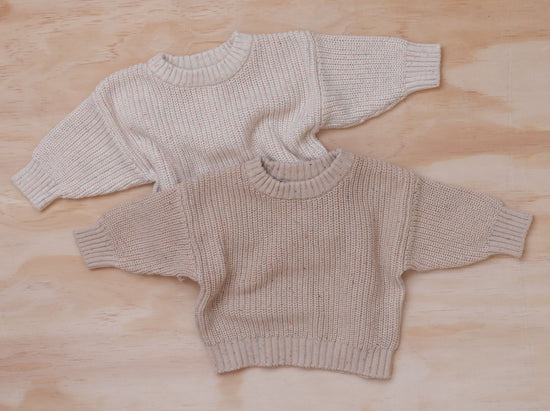 Strickpullover Oatmeal 0-5 Jahre